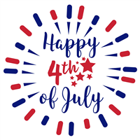 Library Closed- Happy Fourth of July! Badge
